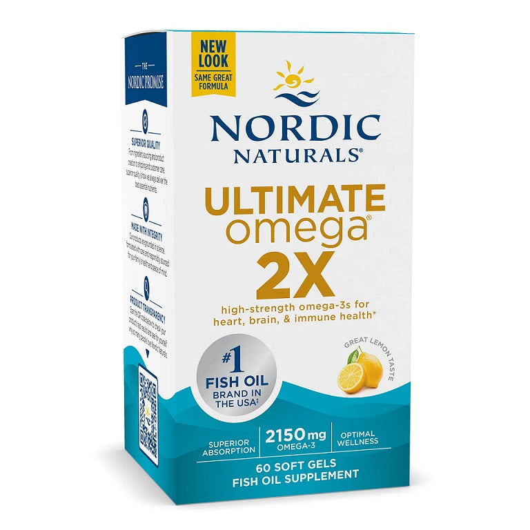 Nordic Naturals Ultimate Omega 2X, 2150 mg Lemon - 60 softgels