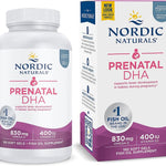 Nordic Naturals Prenatal DHA, 830 mg Omega-3 + 400 IU D3 Unflavored - 180 softgels