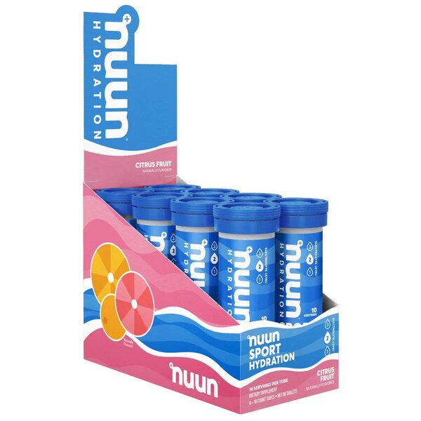 Nuun Sport Hydration, Citrus Fruit - 8 x 10 count tubes