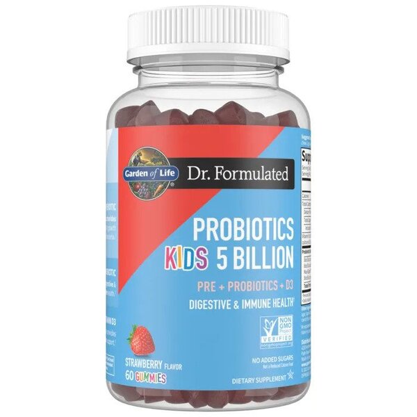 Garden of Life Dr. Formulated Probiotics Kids 5 Billion 60 Gummies