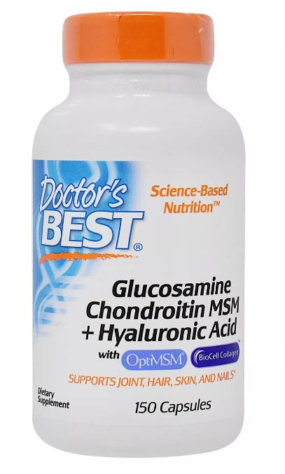 doctor's best glucosamine chondroitin msm to support joint, hair and skin