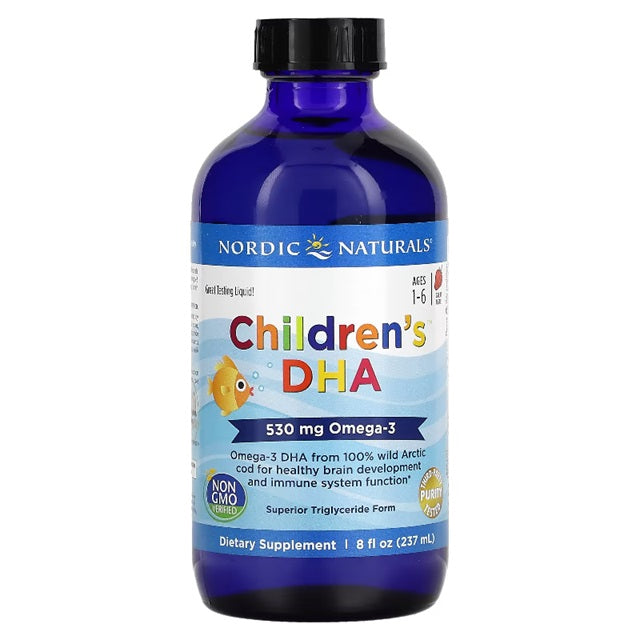 Nordic Naturals Children's DHA, 530mg Omega-3 (Strawberry) - 237 ml